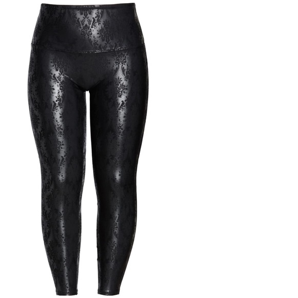 Spanx Faux Leather Leggings Black 